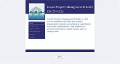Desktop Screenshot of coastalpropertymanagementrealty.com